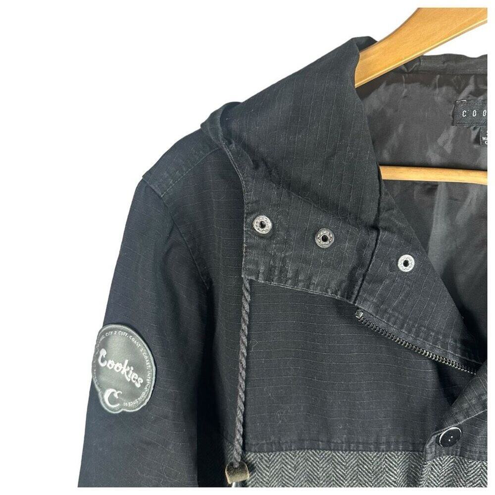 Cookies Designer Streetwear Wool Full Zip Coat Men’s S - Urban Preppy Luxury Y2K - Picture 10 of 16